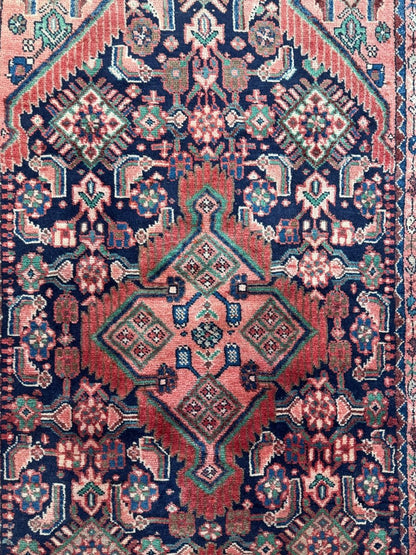Persischer Hamadan Läufer Teppich | 3' 3" x 9' 5"