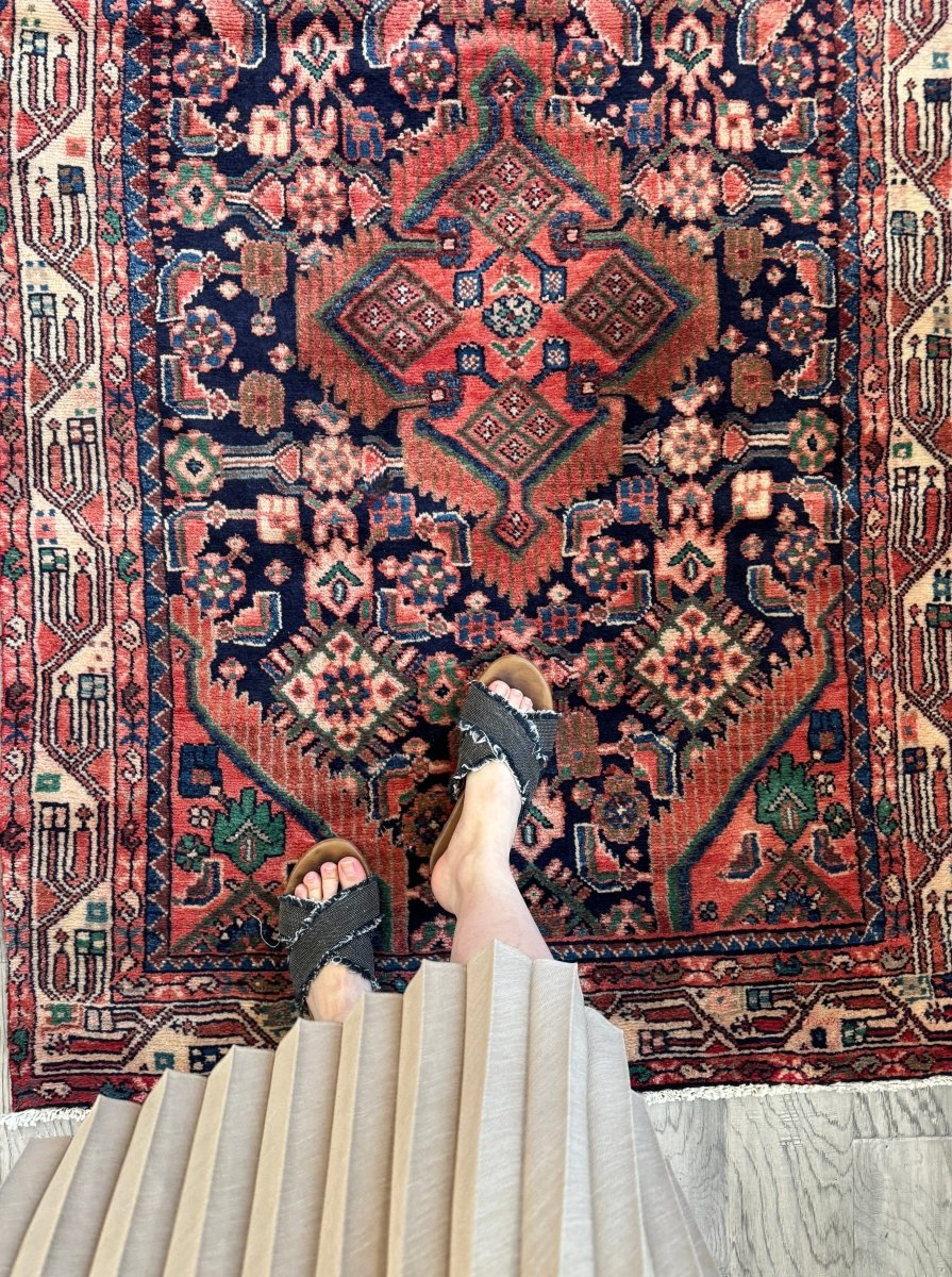 Persischer Hamadan Läufer Teppich | 3' 3" x 9' 5"