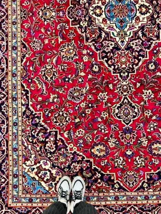 Persian Kashan Rug | 12' x 8' 4"
