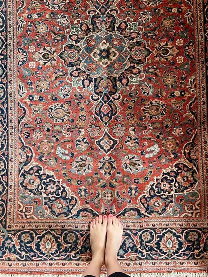 Persian Kashan Rug | 6' 7" x 4' 6"