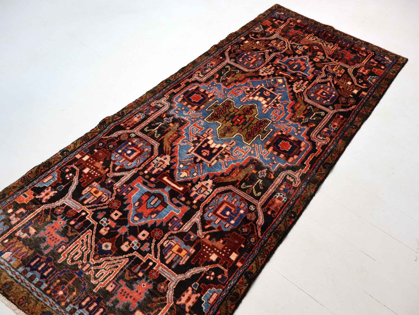 Persian Nahavand Runner Rug | 3' 5” x 8' 4"