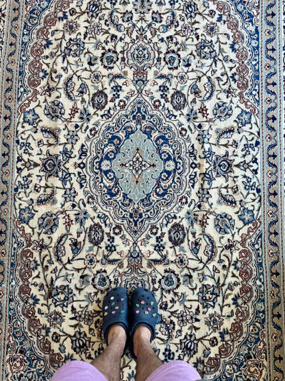 Persian Nain Rug | 6' 7" x 10' 2"