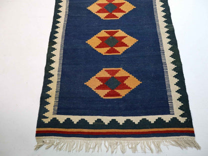 Persian Shiraz kilim Runner |  2' 8" x 9' 7"