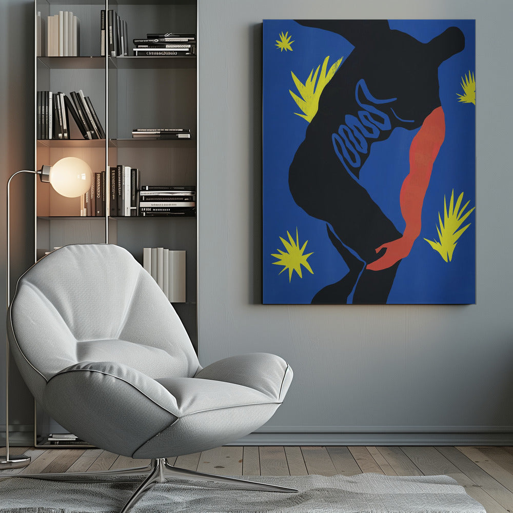 Wall art Cut out paper sport figurine