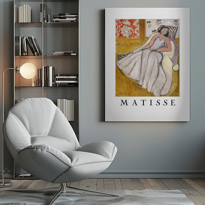 Wall art Jeune Femme à La Pelisse Blanche