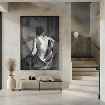 Wall art Study After Eugène Durieu &  #039;s Seated Female Nude - 20-08-21