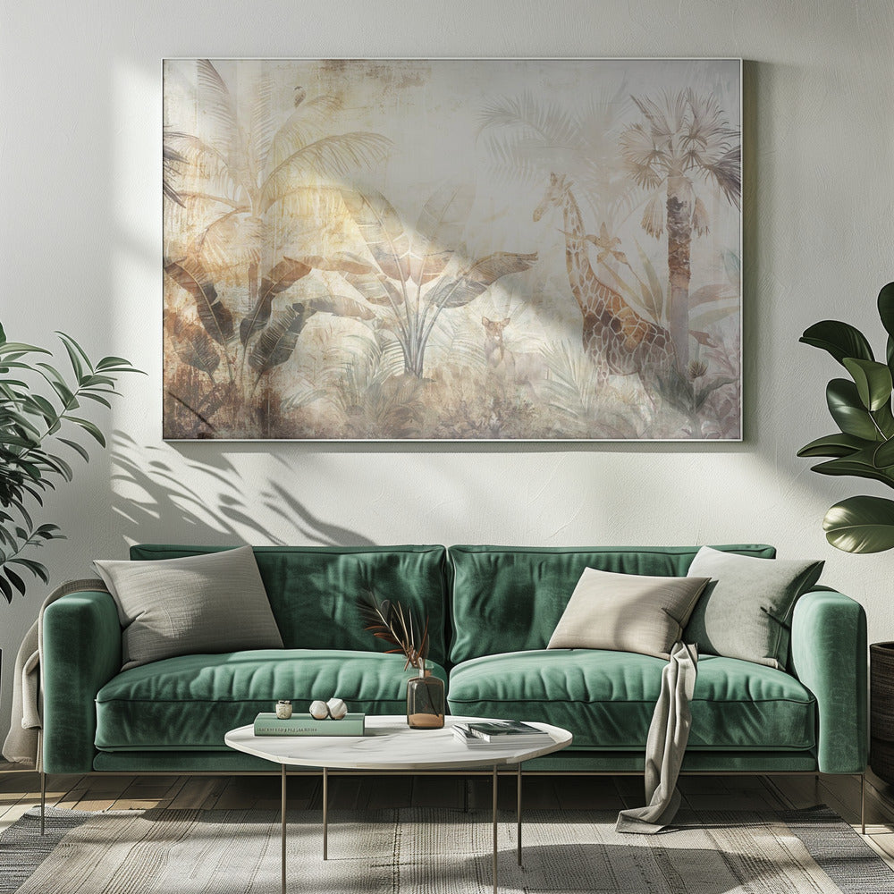 Wall art Jungle Leaves Art Illustration Wallart 06