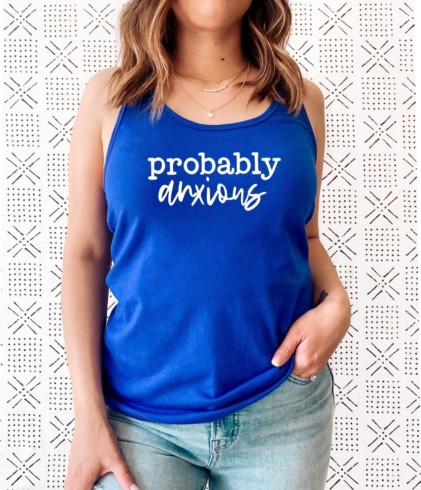 Probably Anxious Racerback Tank Top