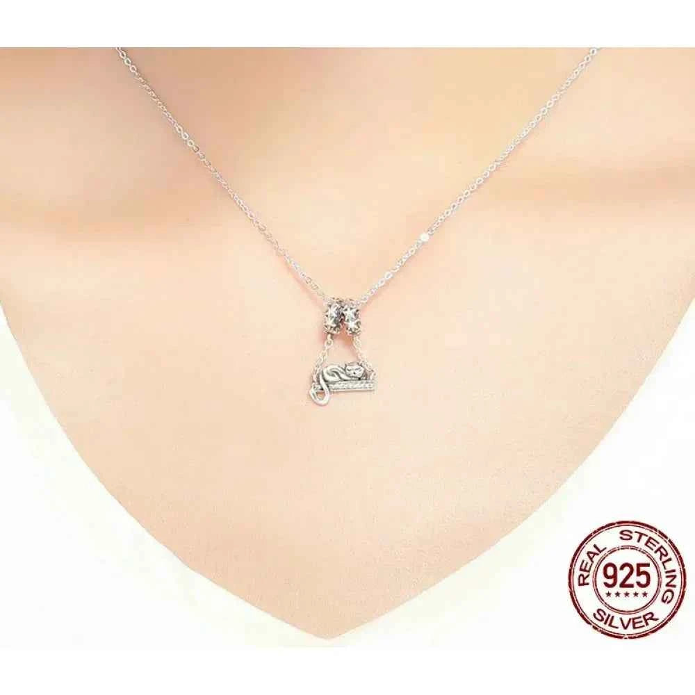 Purrfectly Celestial: Adorable Cat Star Charm (925 Silver)