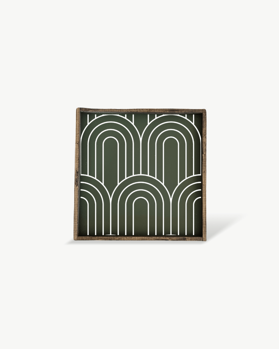 Rainbow Pattern Wood Sign