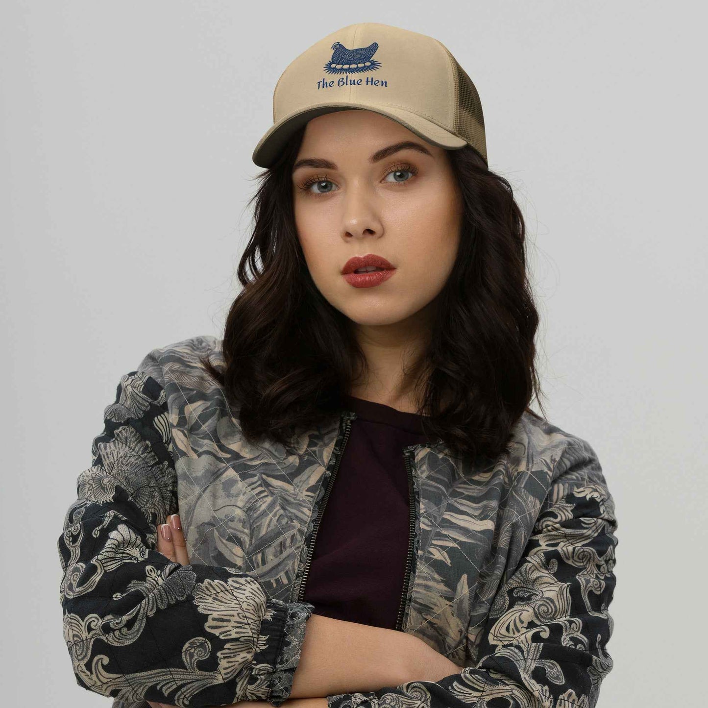 Retro Blue Hen Trucker Cap