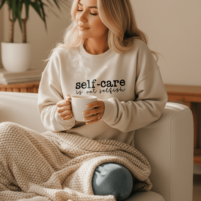 Self Care Is Not Selfish Sweatshirt