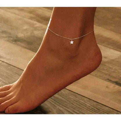 The Celestial 925 Sterling Silver Star Anklet