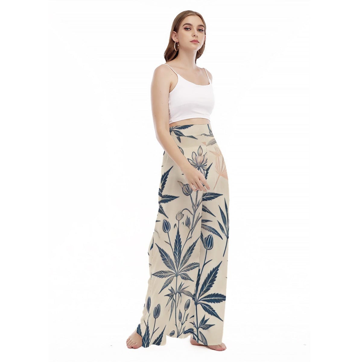Soft Sativa Wide Leg Trousers