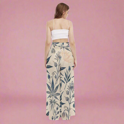 Soft Sativa Wide Leg Trousers