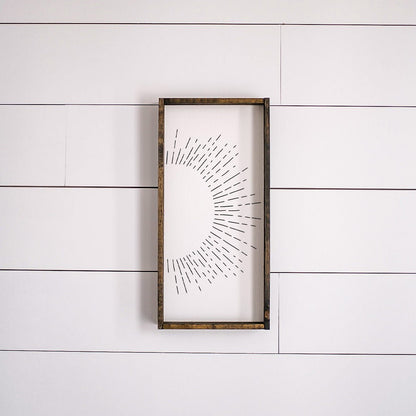 Sunburst Wood Sign
