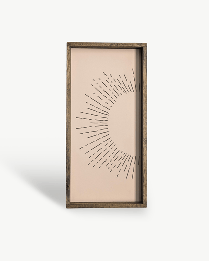 Sunburst Wood Sign