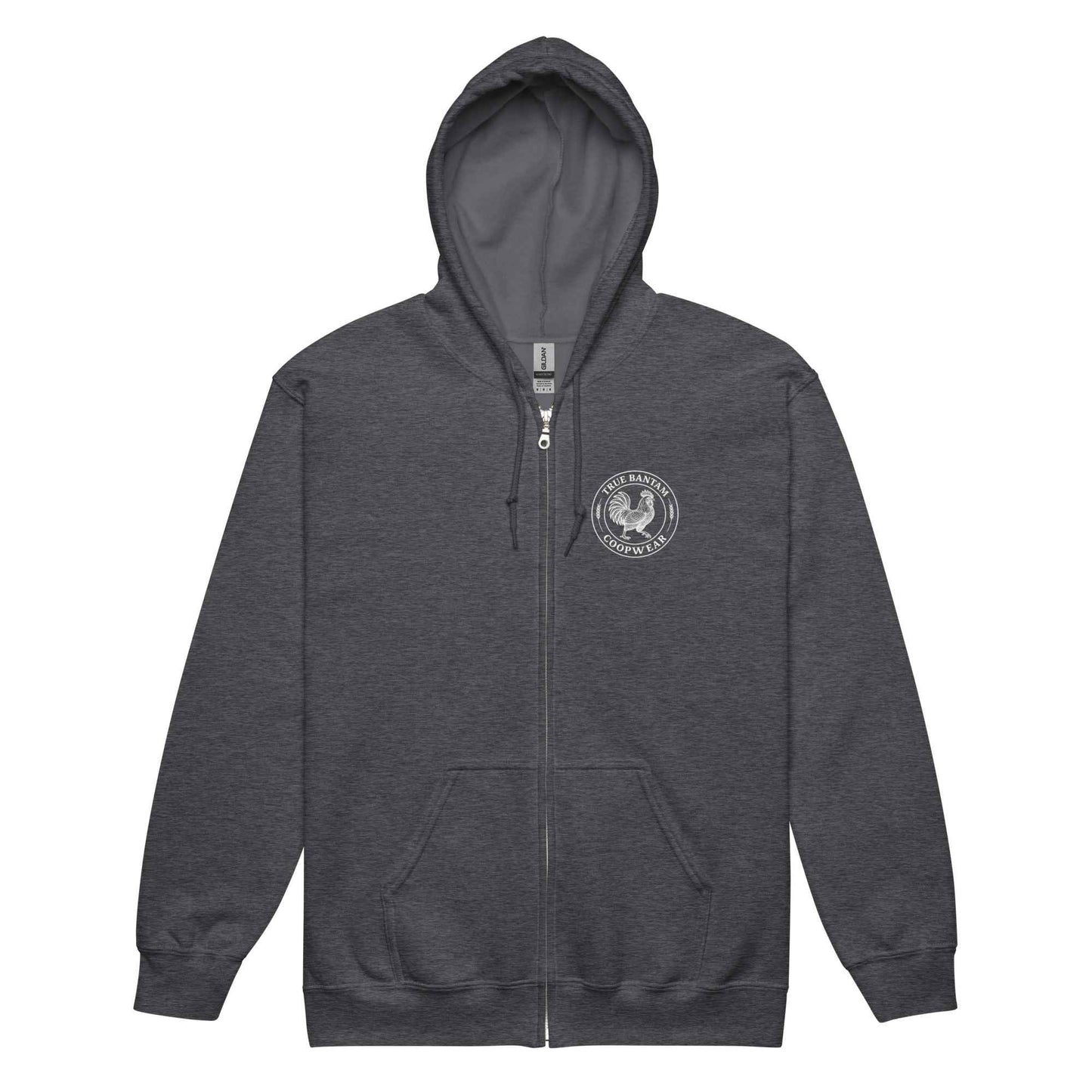 Chickasaurous Battle Unisex heavy blend zip bunny hug (hoodie)