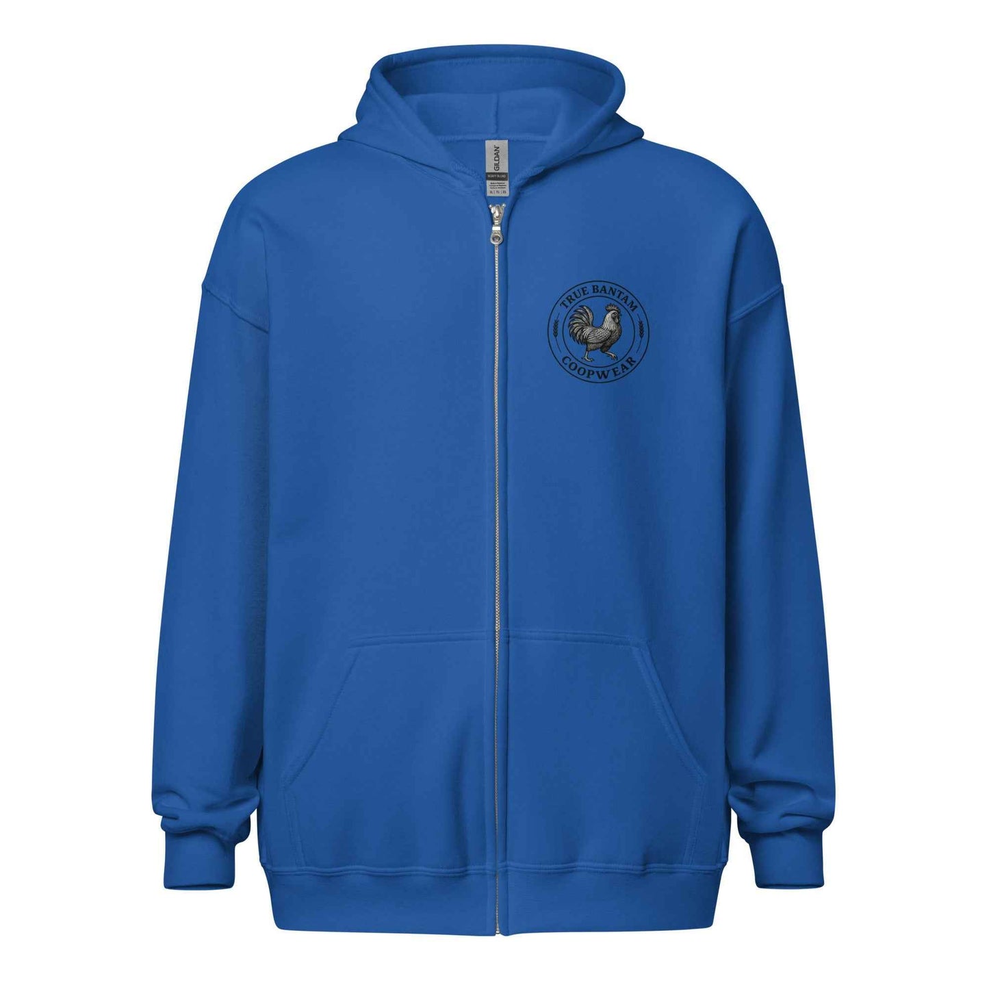 Chickasaurous Battle Unisex heavy blend zip bunny hug (hoodie)