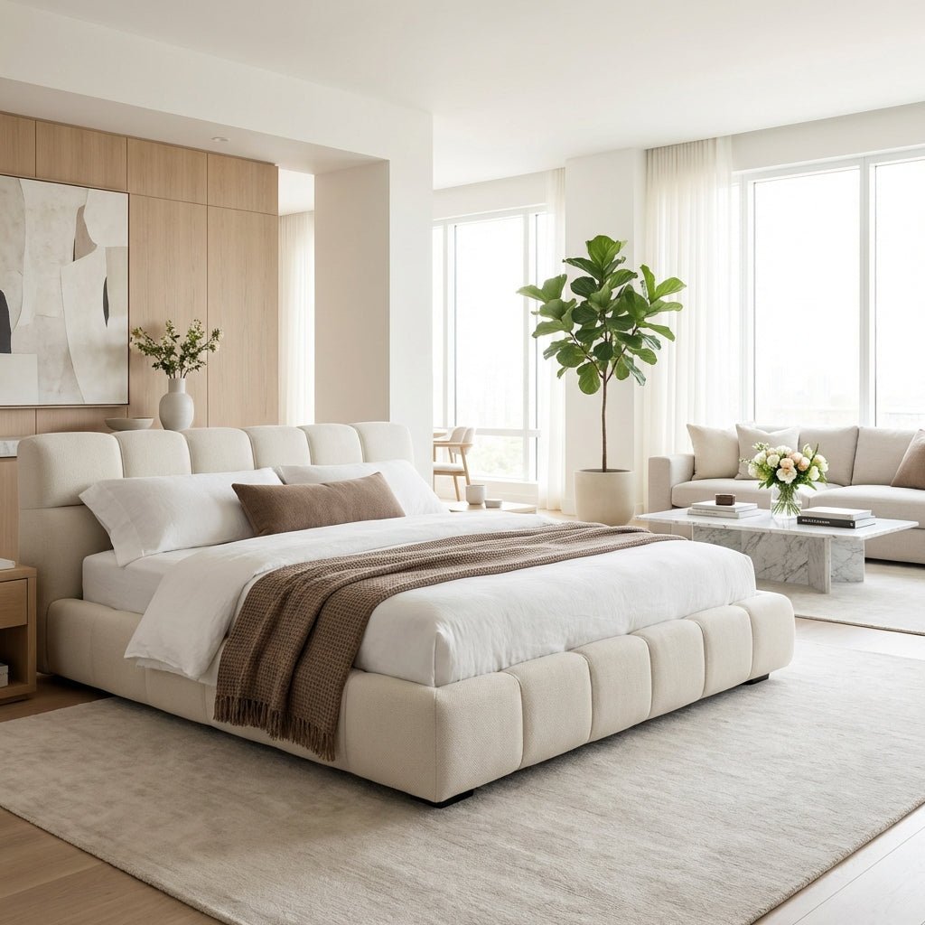 Valencia Modern Low-Profile Tufted Bed
