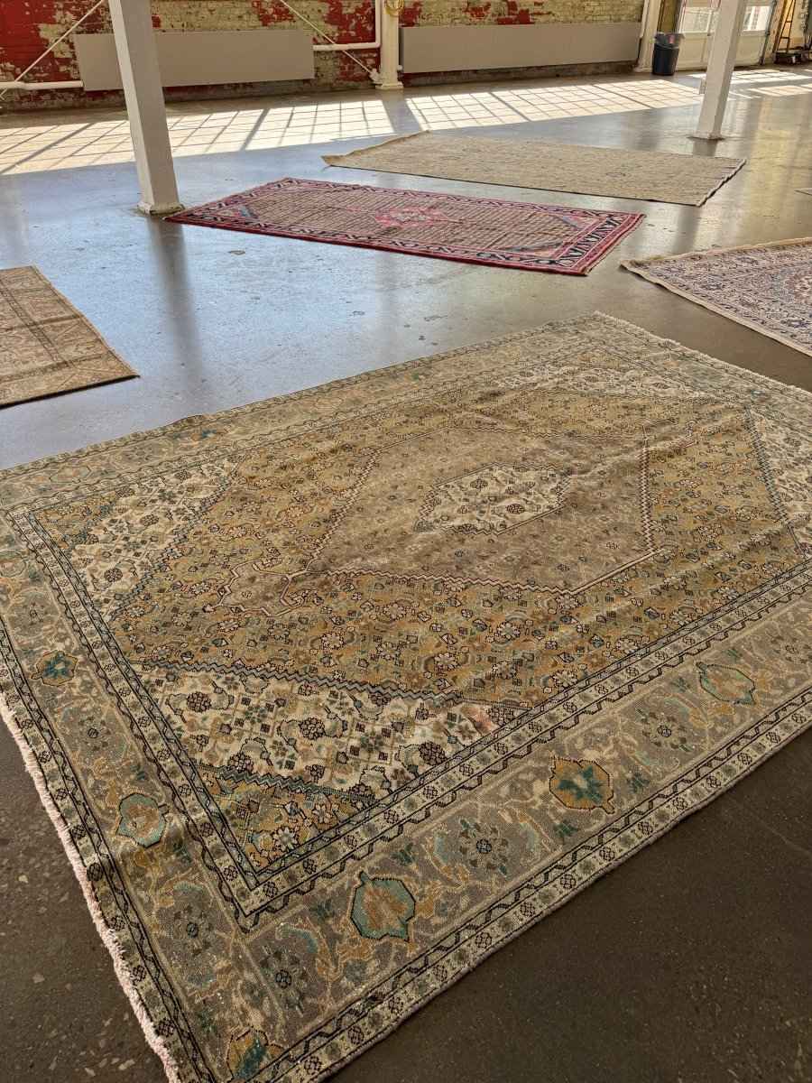 Vintage Ardabil Rug | 6' 11"	x 9' 5"