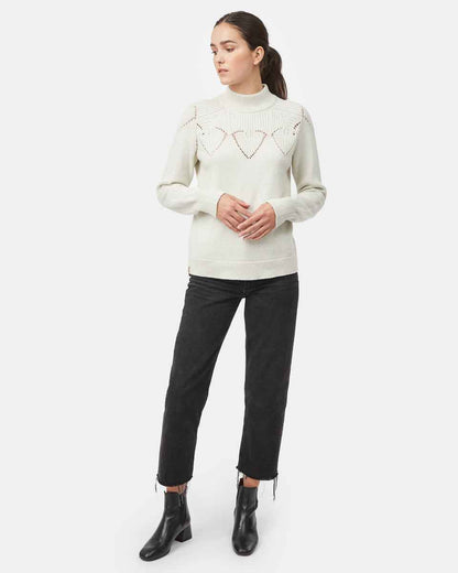 Highline Pointelle Turtleneck Sweater