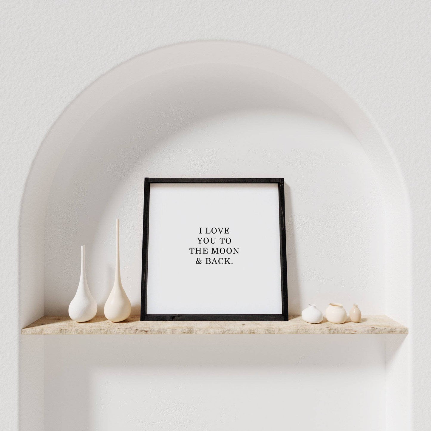 I Love You to the Moon & Back Wood Sign – Nursery Wall Art - AURABAGS SHOP