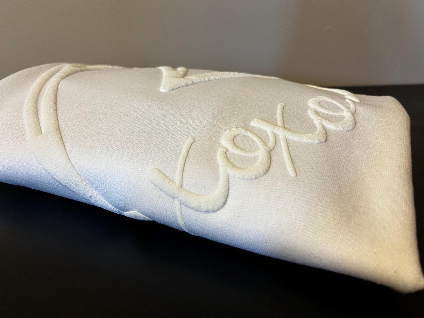 XOXO Embossed Heart Sweatshirt